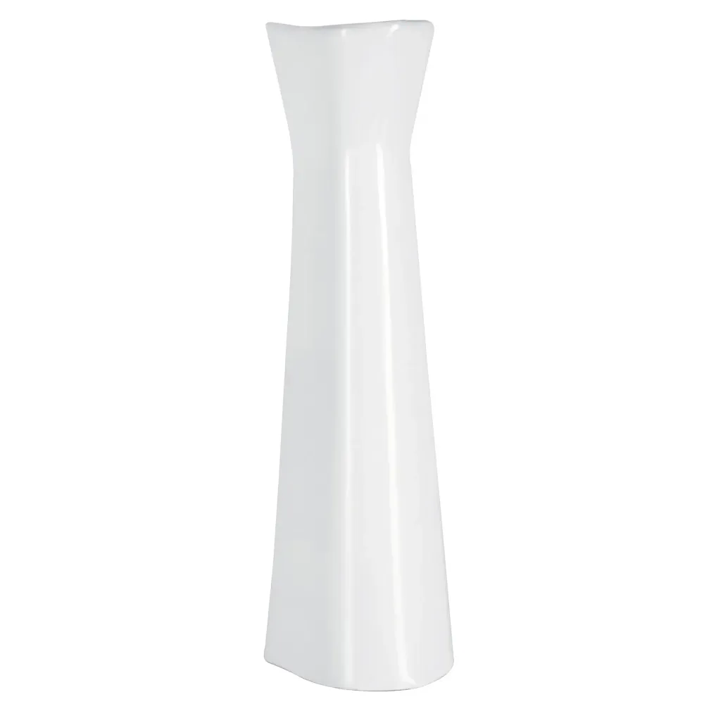 Acero Inoxidable 304 Pedestal cerámico para lavabo, blanco, foset