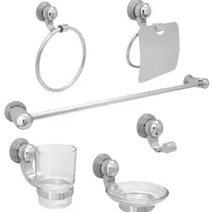 Dica 1900 juego accesorios cromo con Kit de Instalación