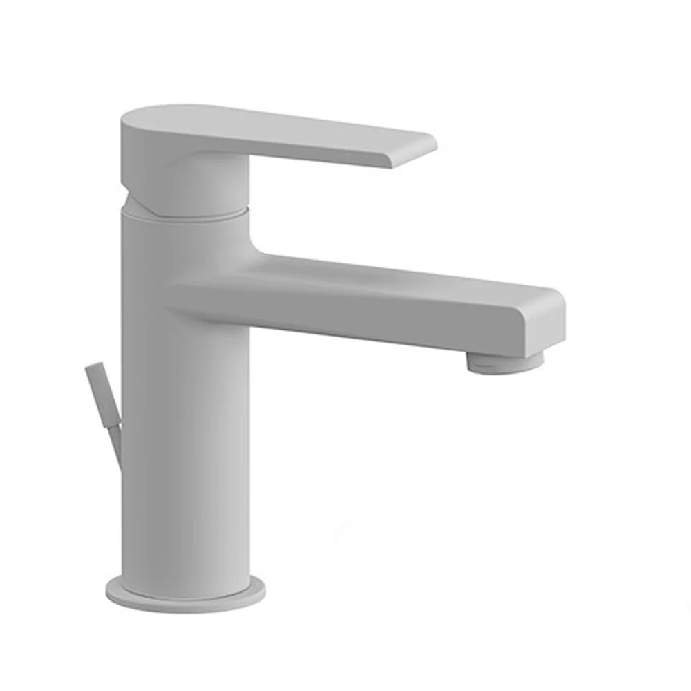 Kit miscelatori lavabo, bidet e doccia Rubinetterie Mariani linea Artic Bianco Opaco con scarico