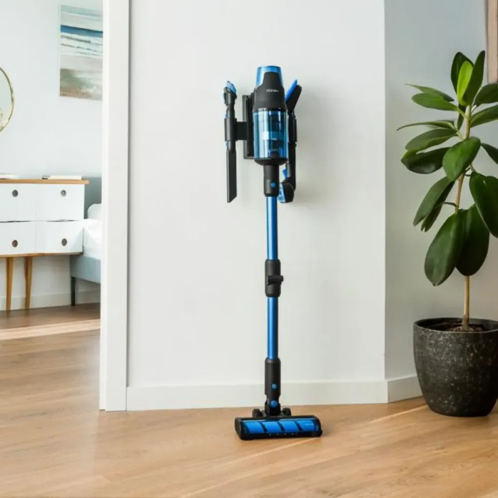 Aspirador vertical Cecotec Conga Rockstar 8500 Infinity ErgoWet Animal Turbo T 680W 4 en 1 negro/azul