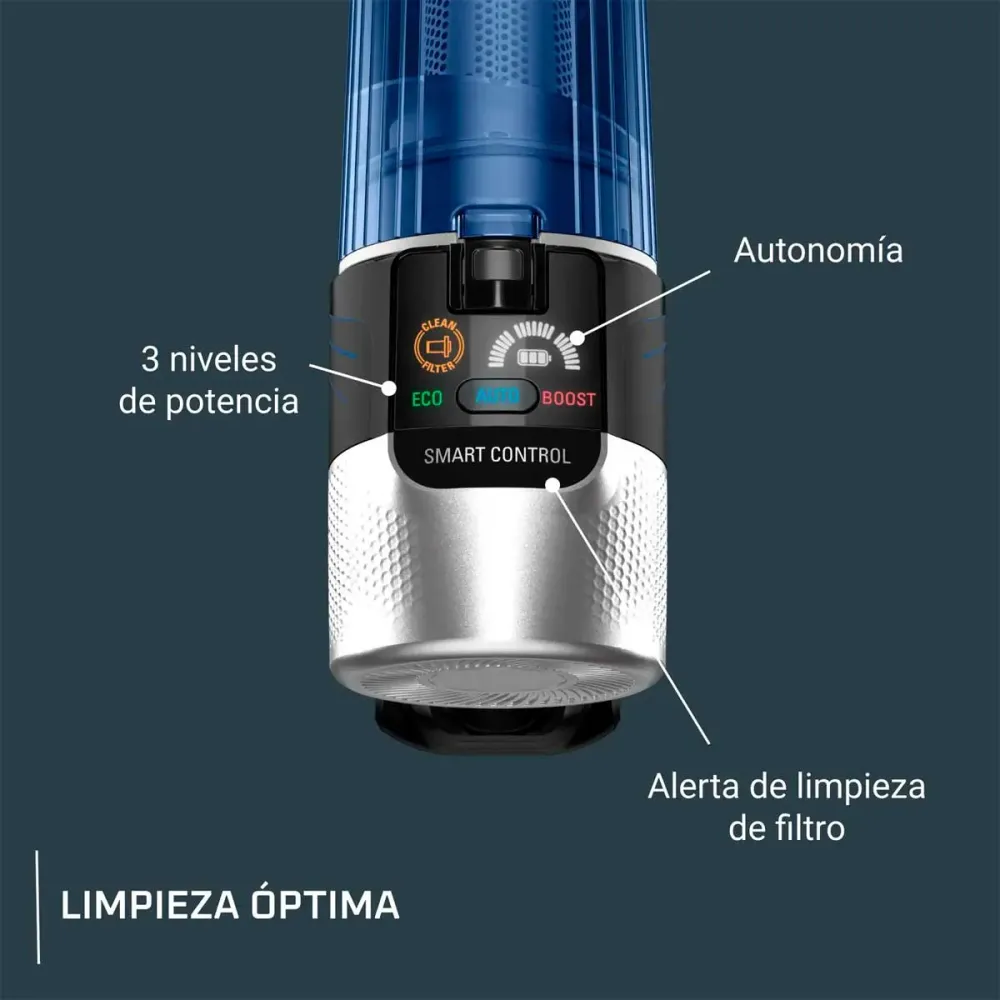 Aspirador vertical X-Force Flex 9.60 Aqua Rowenta 250W 4 en 1 con accesorios negro