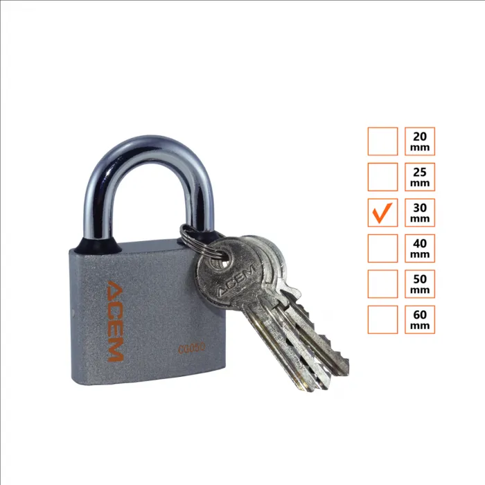 ACEM Cadenas teinté en gris - 30MM
