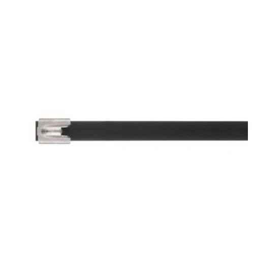 Polyester Fully Coated Heavy Cross Section Cable Tie Black MLTFC2H-LP316 (Pack 50)