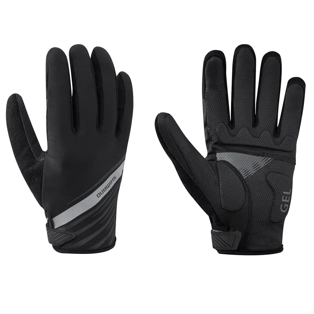 Shimano Guante CW-GLBS-Ts12M Negro Talla S Hombre, Ind.Pack