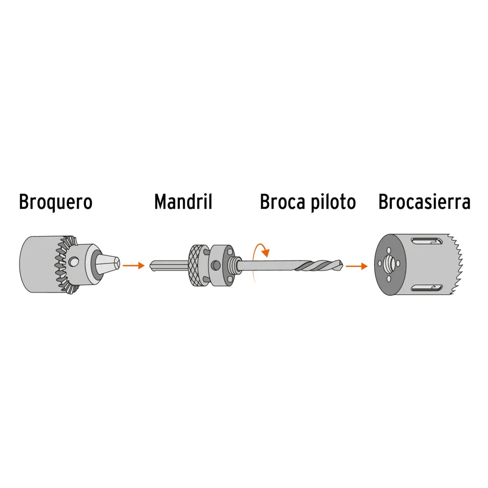BROCASIERRA BIMETALICA 4-1/4', TRUPER EXPERT