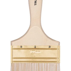 Brocha Cerdas Sintéticas 4" Corte Recto, Mango De Madera, Truper 13347