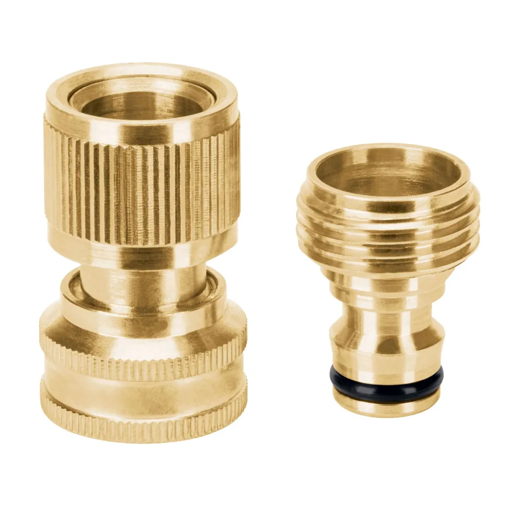 Conector de latón para accesorio de riego de cambio pronto