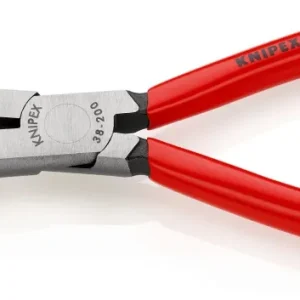 Knipex 3821200 - Alicate para mecánicos, bocas 40º semiredondas - con mangos recubiertos de plástico 200 mm