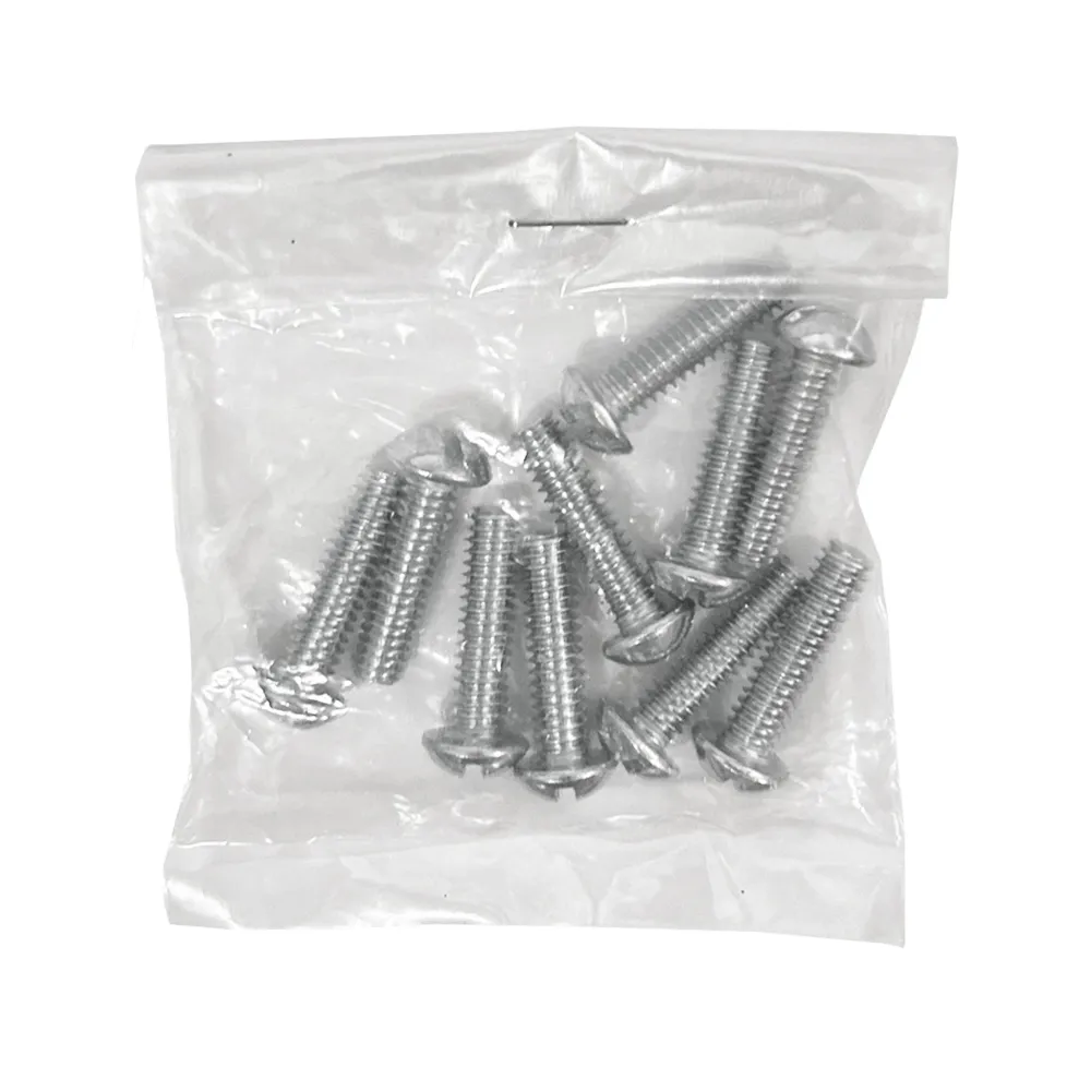 Paq. 10 Pzas. de tornillos 1/4" x 1" tipo estufa, fiero TORE-1/4X1(10)
