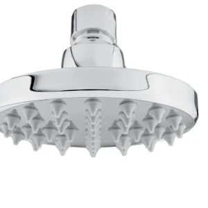Regadera de plato redonda de 4" sin brazo y chapetón dica 4534r