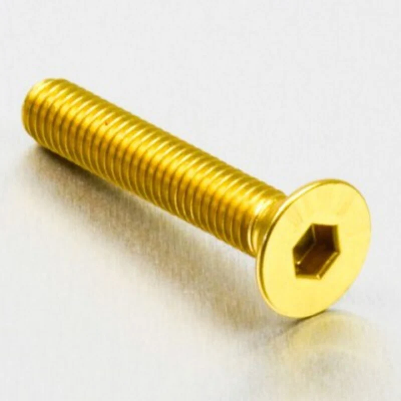 Tornillo de Aluminio Pro-bolt avellanado M6 x (1.00mm) x 35mm oro LCS635G