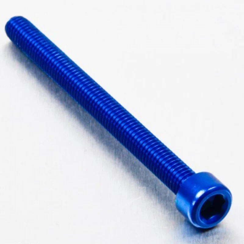Tornillo de Aluminio Pro-bolt cabeza cilíndrica M6 x (1.00mm) x 70mm azul LPB670B