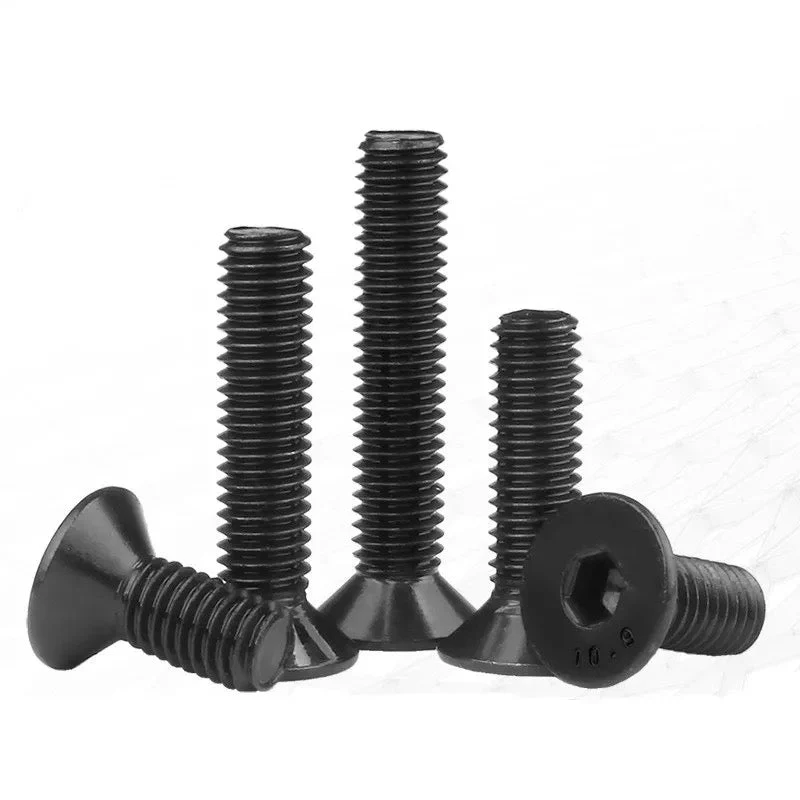 Tornillo Socket Plana Negro NC- 3/4-10 x 1 1/2
