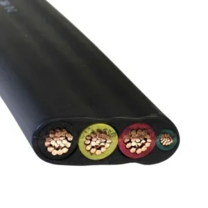 10/3 Heavy Duty Flat W/GRND THW/submersible Pump Cable Cobre PVC 600V