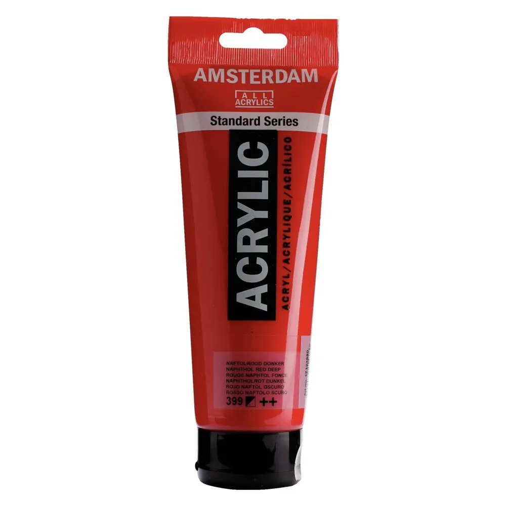 Amsterdam Standard Series Colores Acrílicos Tubo 250ml 399 Rojo Naftol Tenebroso