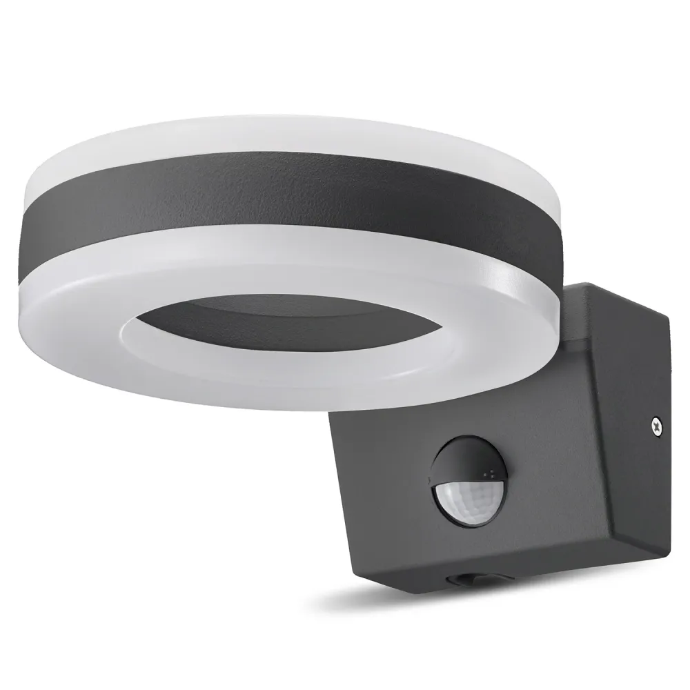 Aplique LED con sensor de movimiento PIR, sensor crepuscular, aplique para exterior, iluminación interior / exterior IP65...