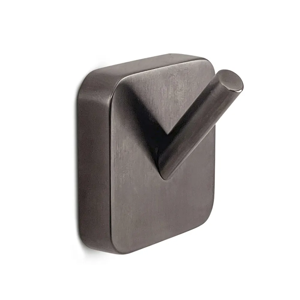 2 appendiabiti Gedy modello Tonga 4.7x3.1xH4.9 cm - Gun Acero