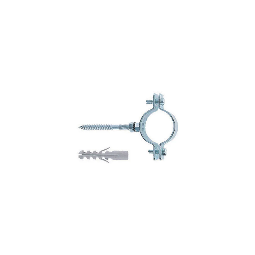 Collare acciaio con vite e tasselli per tubo CPT da 2'' Fischer