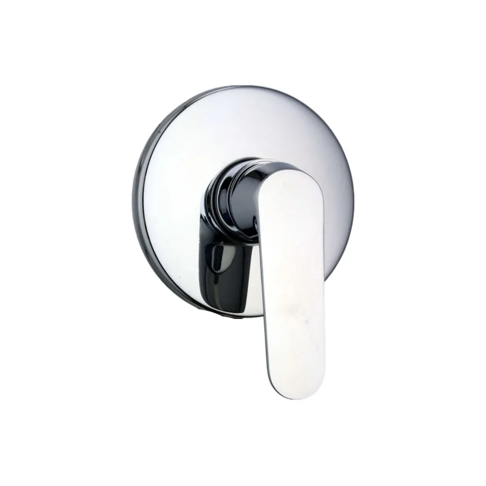 Composizione di miscelatori per lavabo incasso, bidet e doccia una via Echo ottone cromato