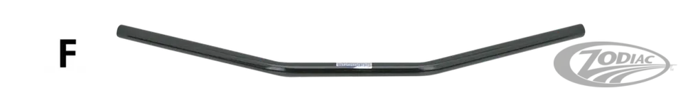 FEHLING DRAG BAR 1" 82cm holgado TBW Black Harley-Davidson