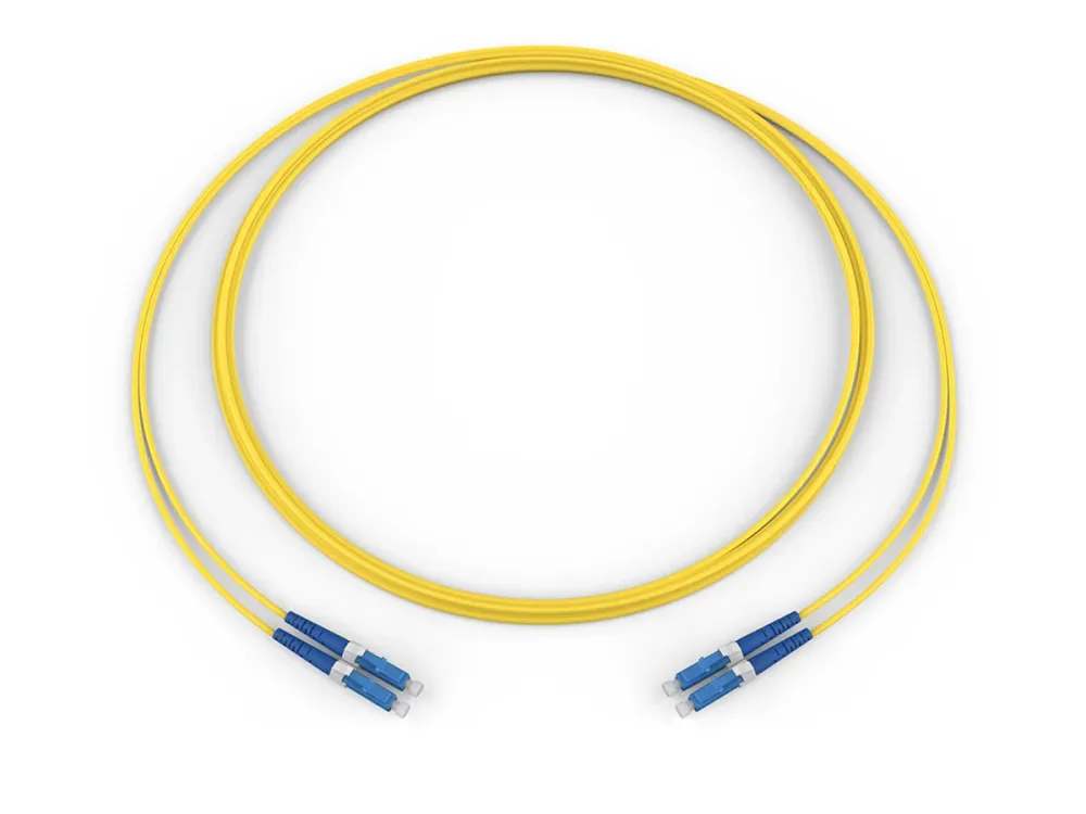 Fiber Optic Jumper, 2 F, LC Duplex to LC Duplex, Zip cord Cable, Riser, 2.0 mm legs Estándar LCUPC Duplex SM CORNING 04040...