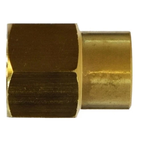 1/2" FNPT X 3/8" FNPT Reducing Coupling FIP x FIP Latón Fitting Pipe 28185