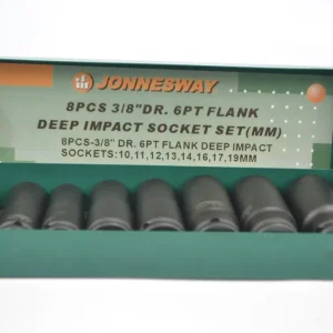 JUEGO DE CUBOS IMPACTO ESPIGA 3/8" 6 PUNTOS 8 PIEZAS