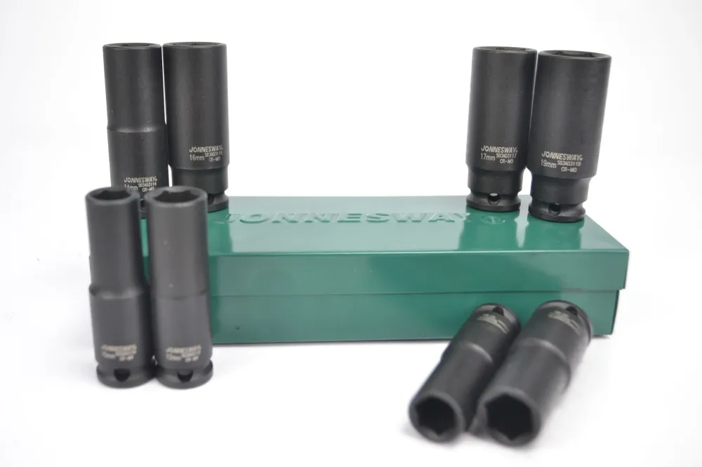 JUEGO DE CUBOS IMPACTO ESPIGA 3/8" 6 PUNTOS 8 PIEZAS