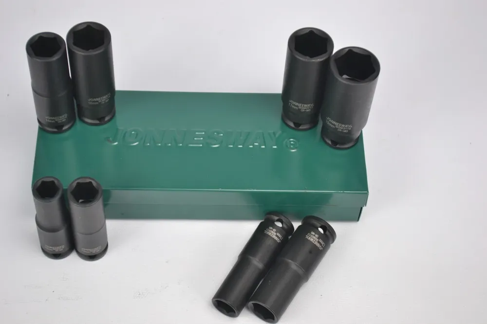 JUEGO DE CUBOS IMPACTO ESPIGA 3/8" 6 PUNTOS 8 PIEZAS