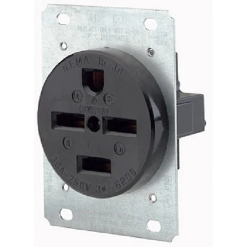Leviton 60 Amp NEMA 15-60R Flush Mount Receptacle Blade 8460
