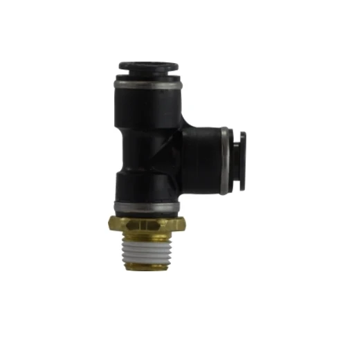 1/2" Male NPT X 1/2" Push-to-Connect Tube Dot Composite Run Tee Latón Fittings 710808C
