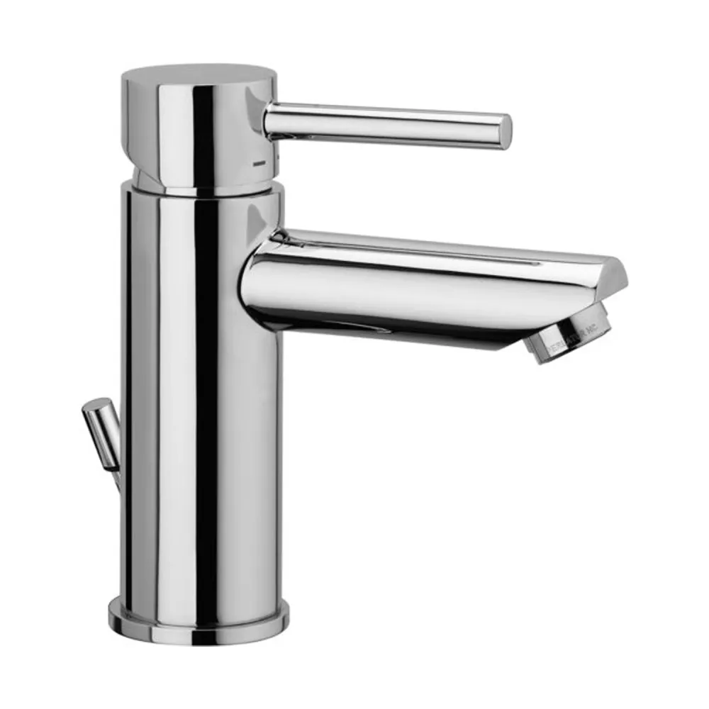 Miscelatore lavabo con scarico automatico e cartuccia Energy&Water saving Paffoni Stick ottone cromato