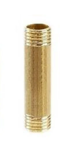 Niple d/bronce liviano 1/2"x41/2" - Bronce