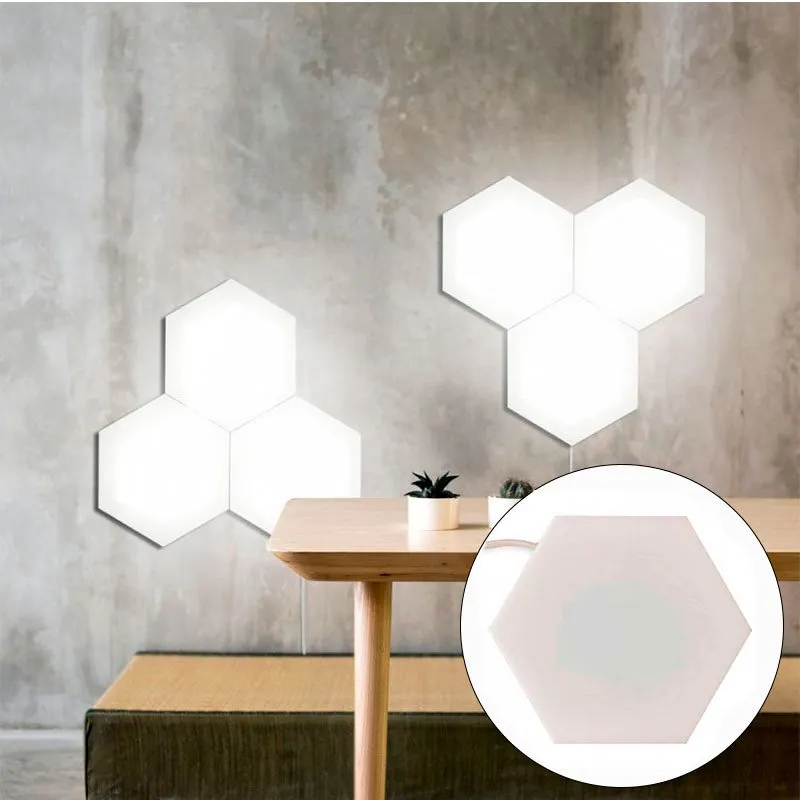 Panel LED enlazable 7hSevenOn Deco hexagonal 3,5W 200lm blanco 16x18,5 cm