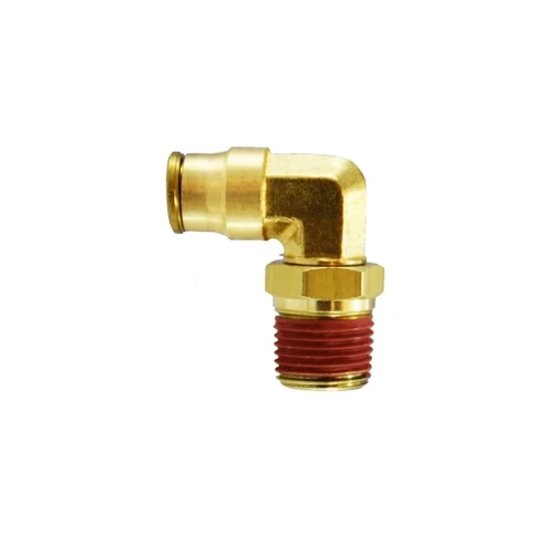 1/4" Push-to-Connect X 10-32" Male NPTF Mip Swivel Elbow Latón Fittings 20078