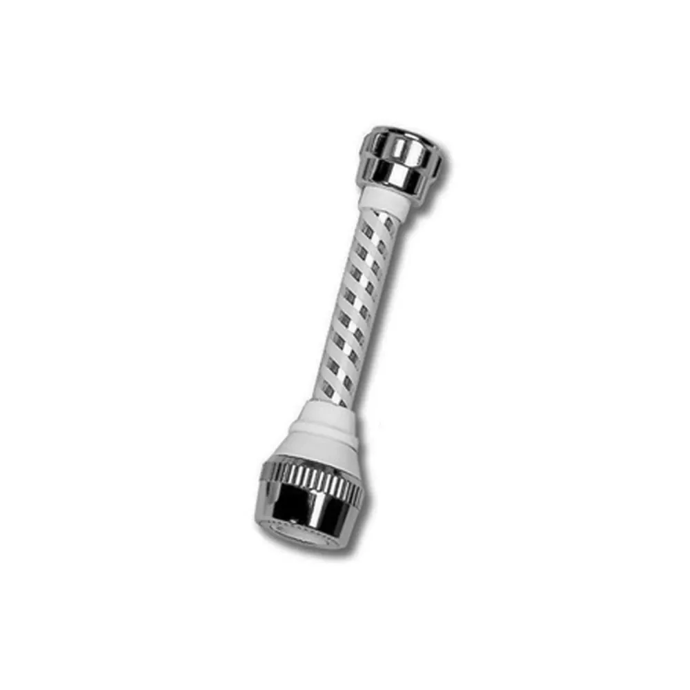 Rompigetto ducha/espuma cromado con ducha de mano y tubo Biflex L. 14 cm