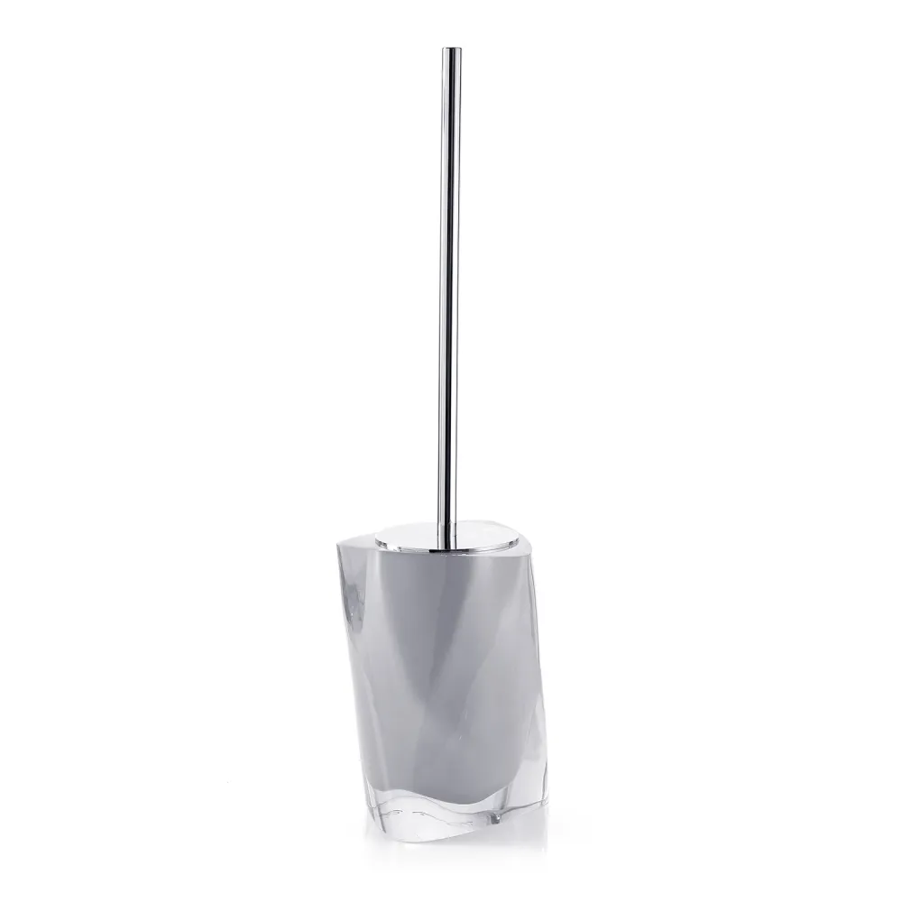 Scopino da appoggio con ciuffo setole Gedy serie Twist - Argento