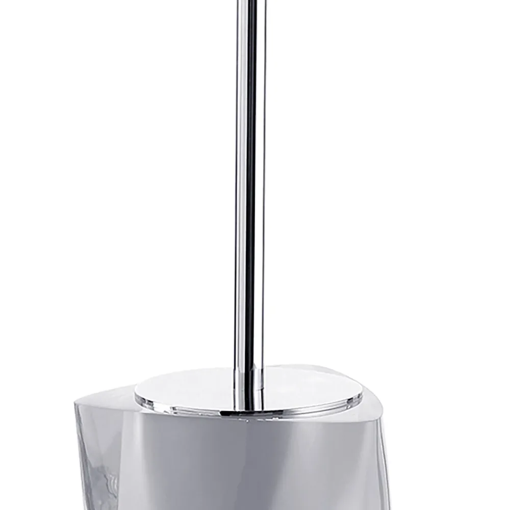 Scopino da appoggio con ciuffo setole Gedy serie Twist - Argento
