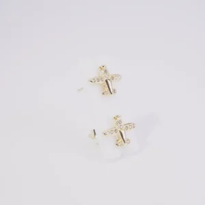 TOPO AVION CON CIRCON BLANCO