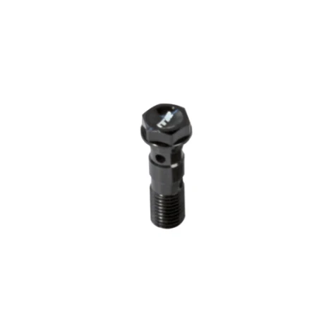 TORNILLO DE RACOR PARA BOMBA DE FRENO ITR - 2 AGUJEROS - NEGRO