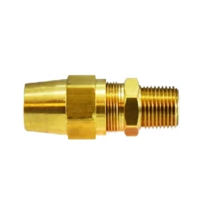 1/2" Tube OD X 1/2" Male NPTF Copper Air Brake X Mip Adapter Latón Fittings 38226