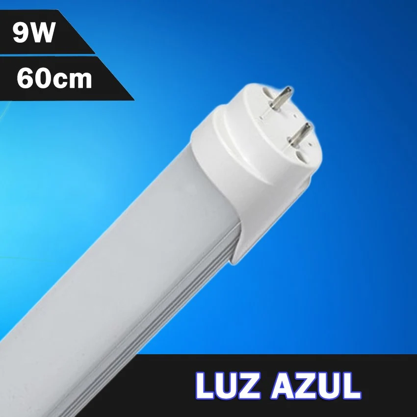 Tubo LED T8 Color Azul 600mm 9W 230V