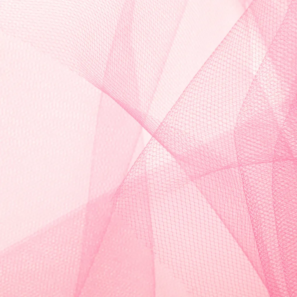 Tul liso rosa empolvado 0,15x9m
