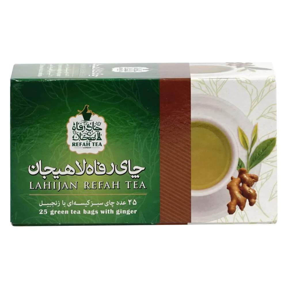 Té verde con jengibre árabe en bolsitas