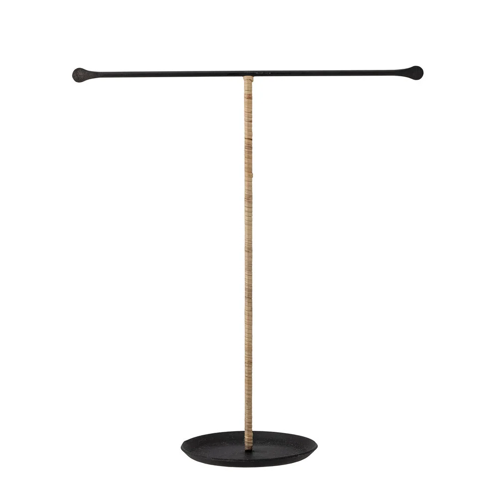 Bloomingville Kaluba-Soporte de joyerí, negro, acero