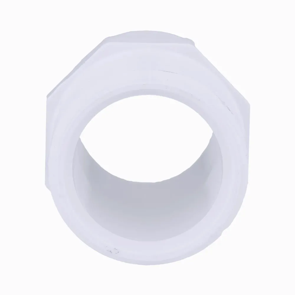 Adaptador de tuberí de PVC Charlotte Pipe Schedule 40 de 1-1/4 pulg. MPT x 1-1/2 pulg. D Slip, paquete de 1