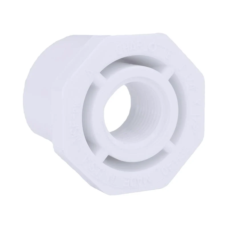 Charlotte Pipe Schedule 40 1-1/4 . Spigot X 1/2 . D FPT PVC Reducing Bushing 1 pk - Open Box