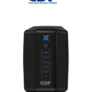CDP R-UPR1008 - UPS Interactivo de 1000 VA y 500W, con 8 terminales de salida: 4 con respaldo, 4 con supresión de picos y...