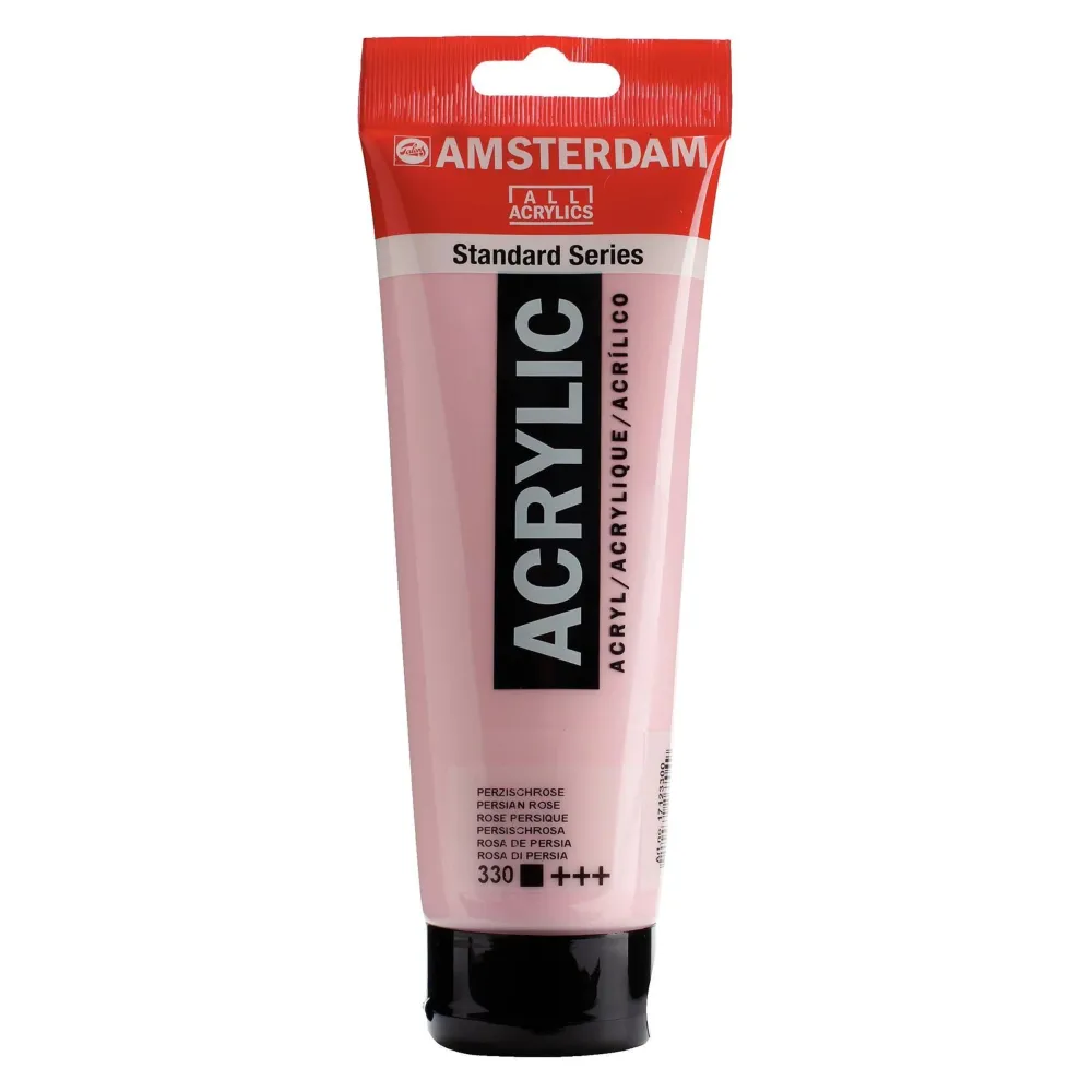 Amsterdam Básico Series Colores Acrílicos Tubo 250ml 330 Rosa de Persia