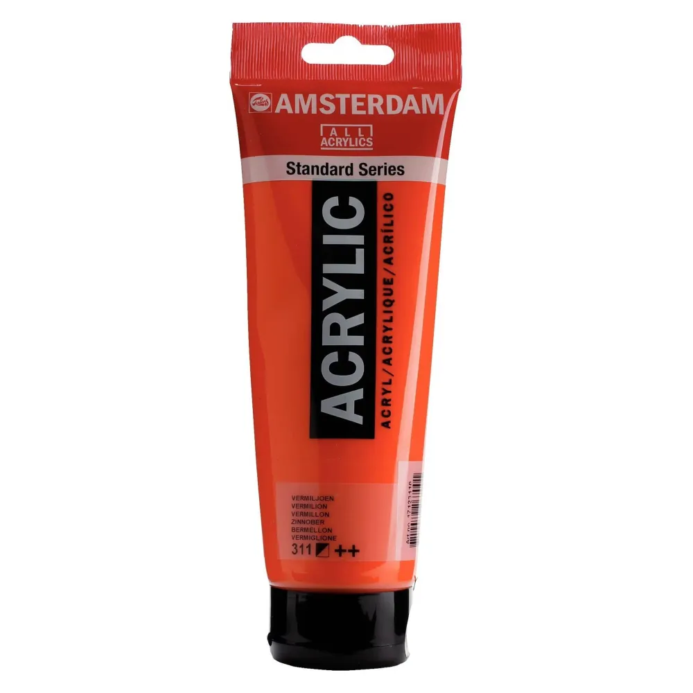 Amsterdam Convencional Series Colores Acrílicos Tubo 250ml 311 Bermellón